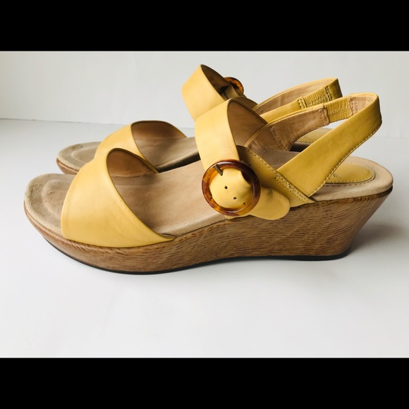 yellow dansko sandals